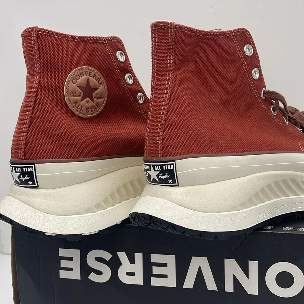 Converse Men’s CHUCK 70 AT-CX HI RITUAL RED/CLAY POT/RED OAK A06119C Platforms